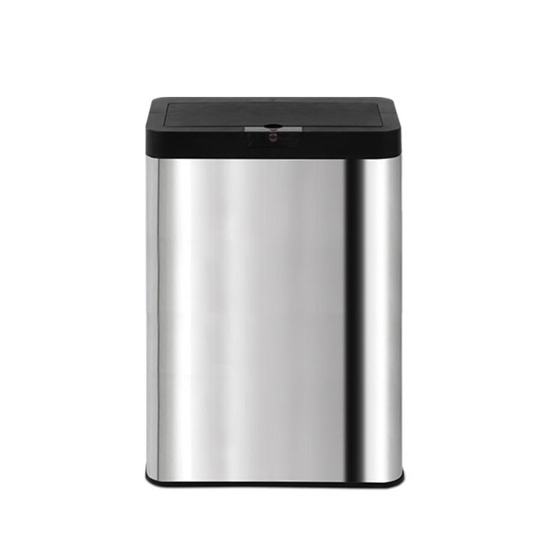 Stainless Steel Sensor Bin Rubbish Trash Bins Motion Automatic Touch Free 50L