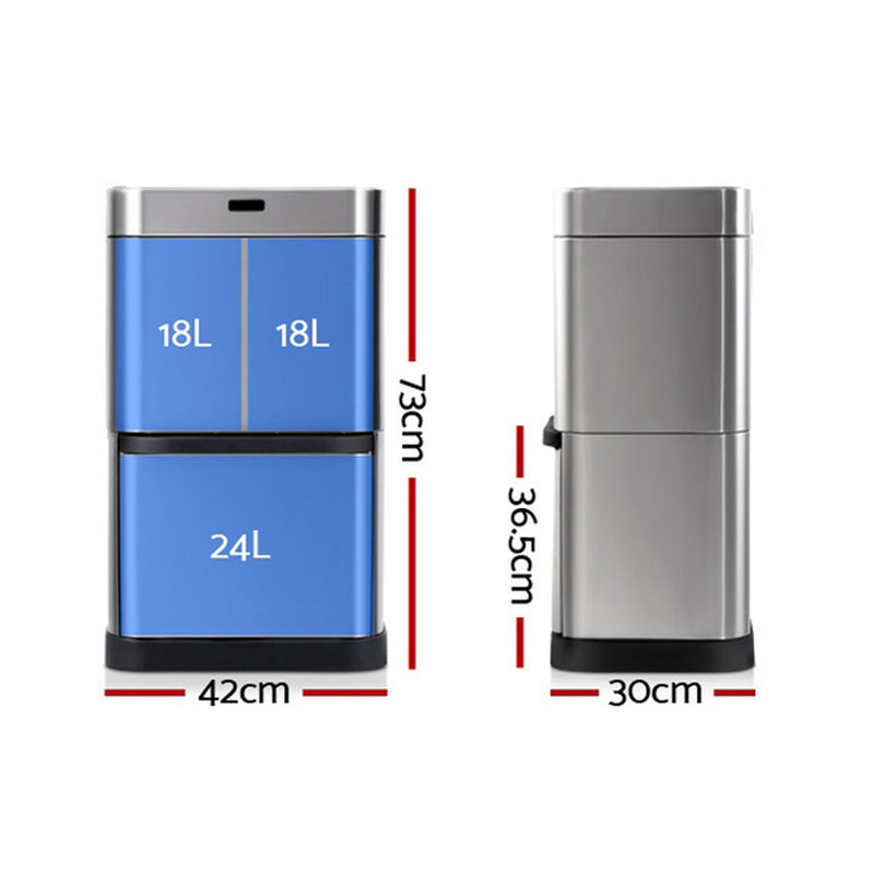 60L Recycle Sensor Bin