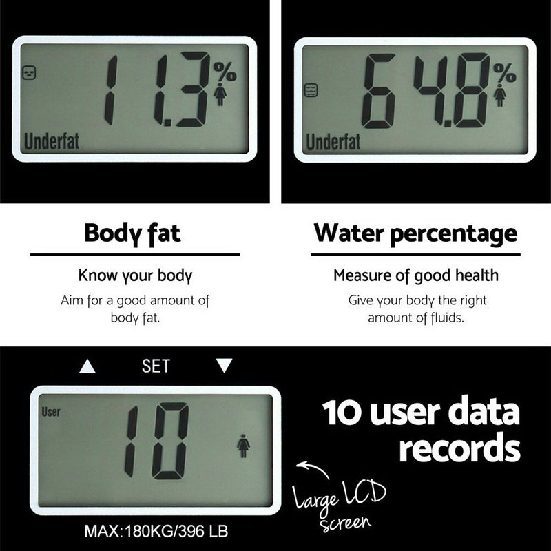 Everfit Electronic Digital Body Fat Scale - Black