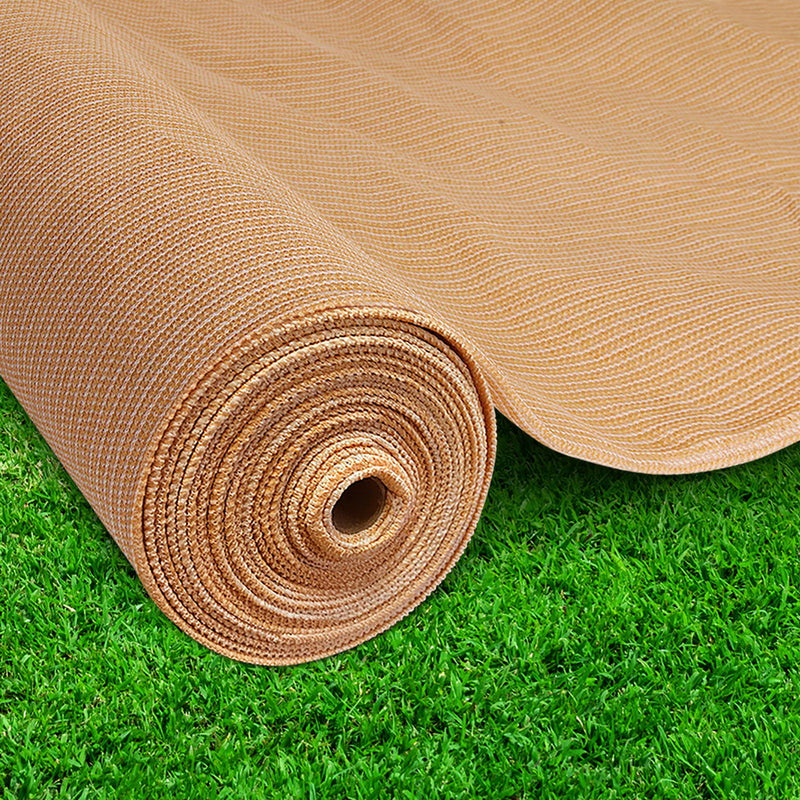 Sun Shade Cloth Shadecloth Sail Roll Mesh Outdoor 70% UV 1.83x30m Beige