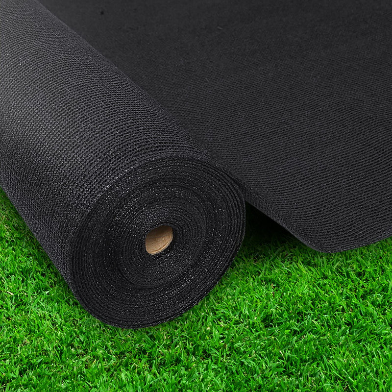 50% UV Sun Shade Cloth Shadecloth Sail Roll Mesh Garden Outdoor 1.83x50m Black