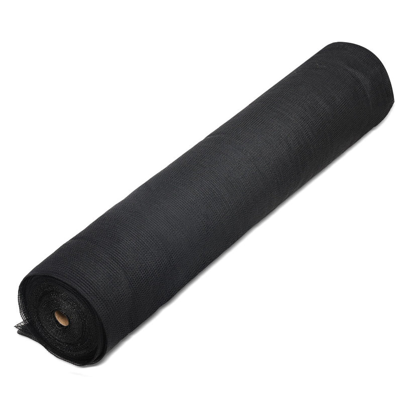 3.66x20m 30% UV Shade Cloth Shadecloth Sail Garden Mesh Roll Outdoor Black