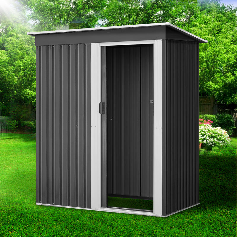 1.64x0.89M Garden Shed Outdoor Storage Sheds Tool Workshop Shelter Metal