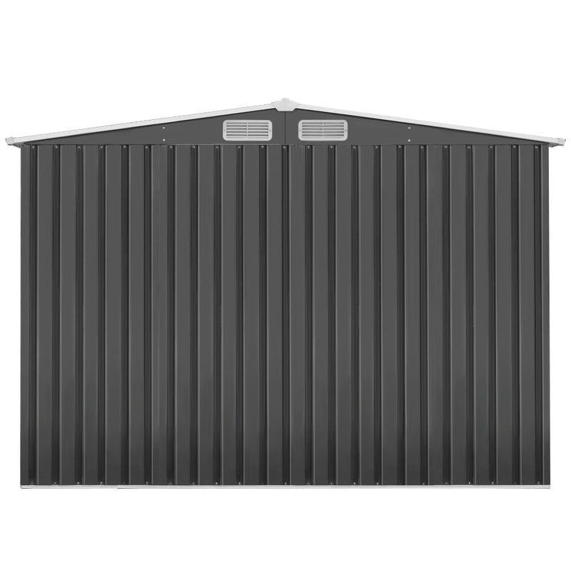 2.02 x 3.89m Metal Shed - Grey