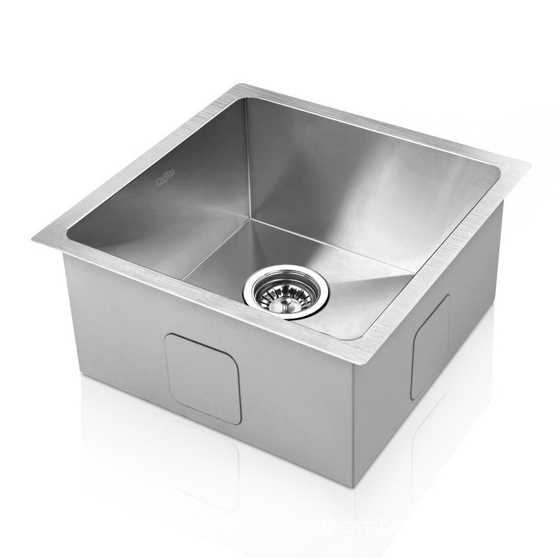 Stainless Steel Kitchen Sink 360X360MM Under/Topmount Sinks Laundry Bowl Silver