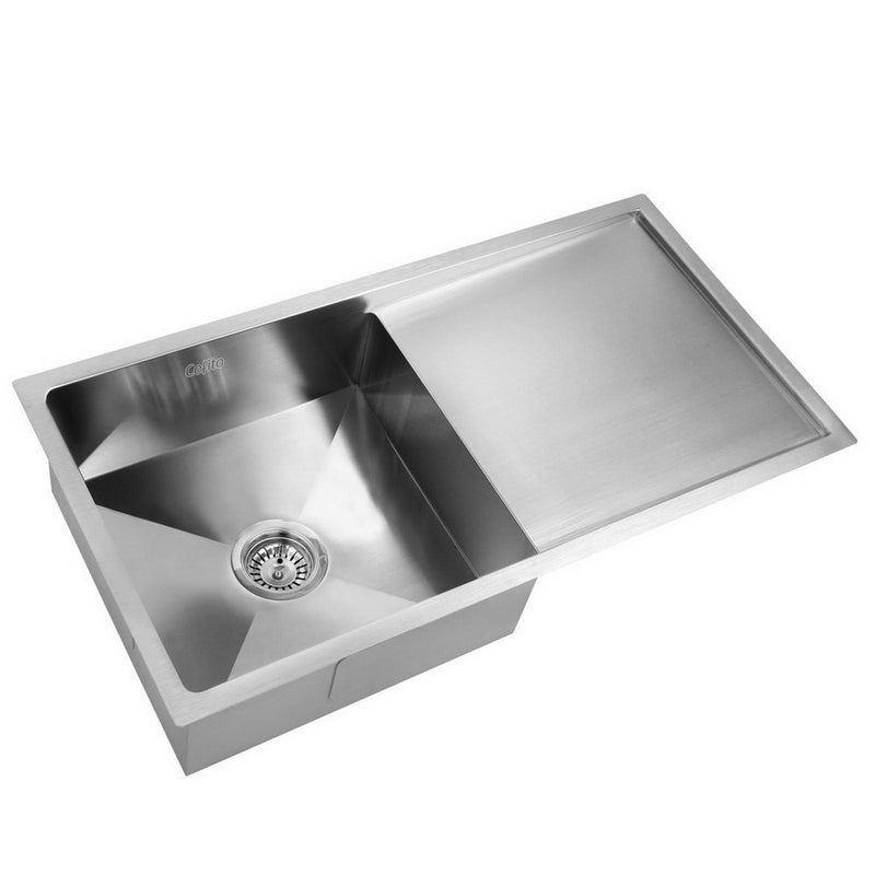 Stainless Steel Kitchen Sink 750X450MM Under/Topmount Sinks Laundry Bowl Silver