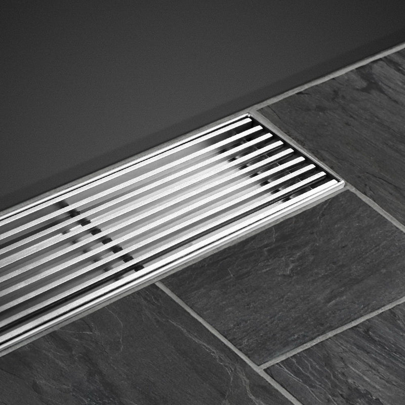 Shower Grate Heelguard 900mm Drain Stainless Steel Floor Waste Bathroom