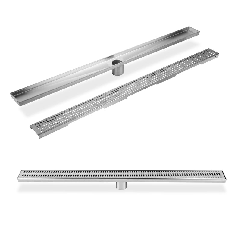 Shower Grate Square 1000mm Stainless Steel Grates Drain Floor Waste Bath