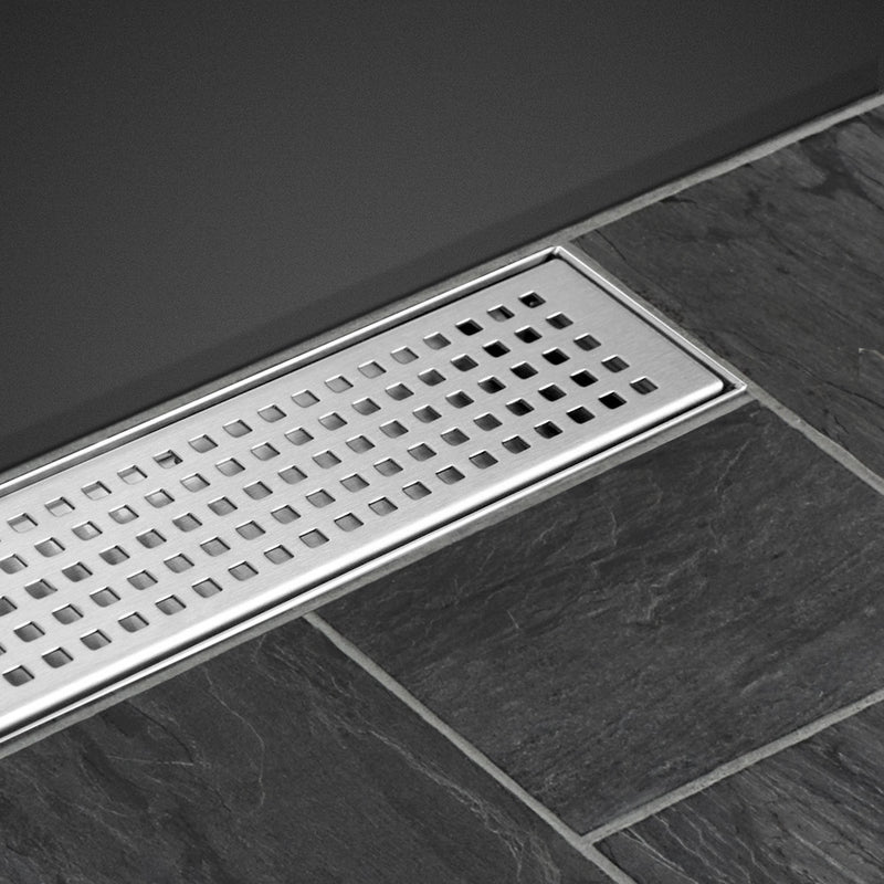 Shower Grate Square 1000mm Stainless Steel Grates Drain Floor Waste Bath