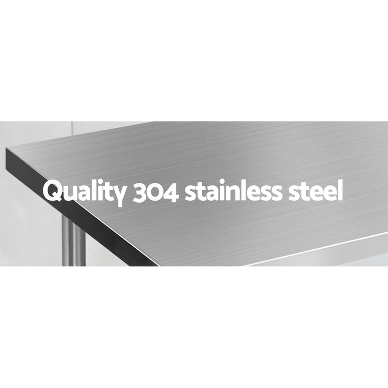 1524 x 610mm Commercial Stainless Steel Kitchen Bench