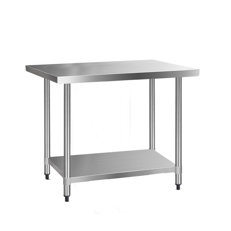 1219 x 762mm Commercial Stainless Steel Kitchen Bench