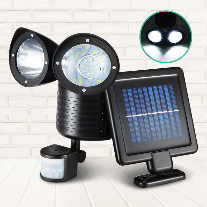 22 LED Solar Powered Dual Flood Lamp