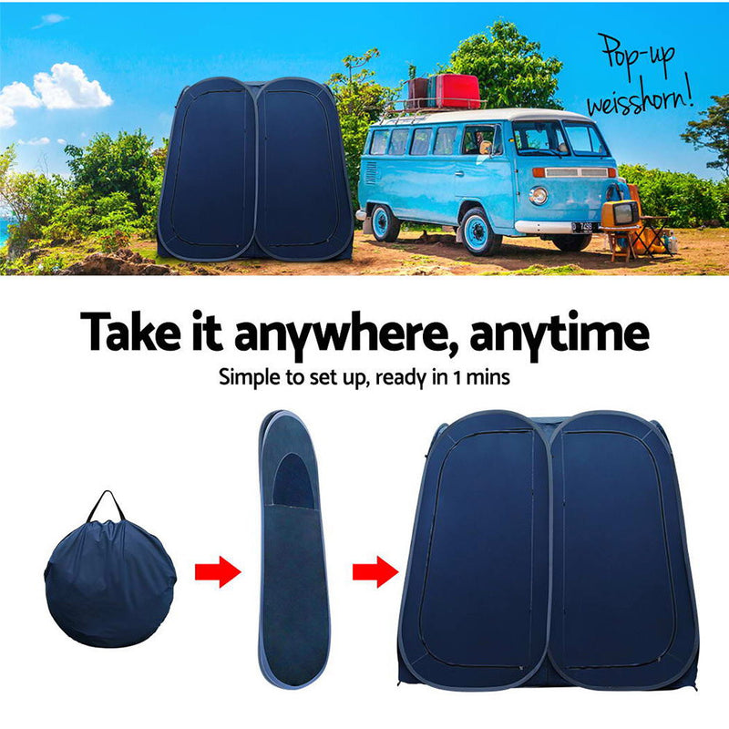 Portable Double Pop up Changing Room Shower Tent