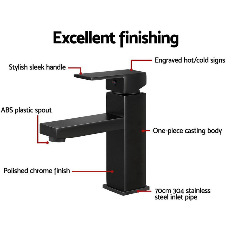 Basin Mixer Tap Faucet Bathroom Vanity Counter Top  Standard Brass Black