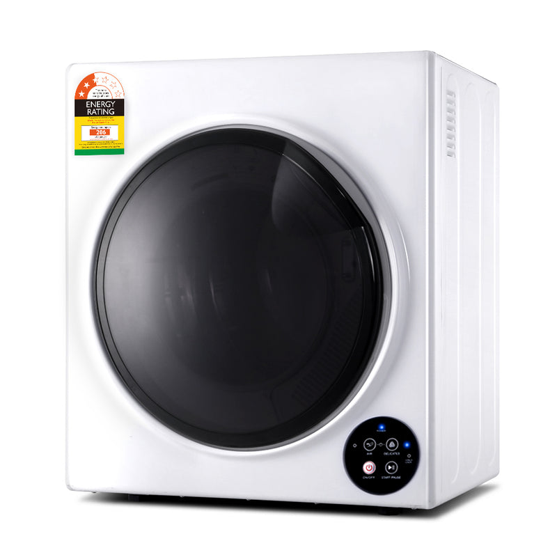 Devanti 6kg Tumble Dryer Vented Full Automatic Wall Mountable White