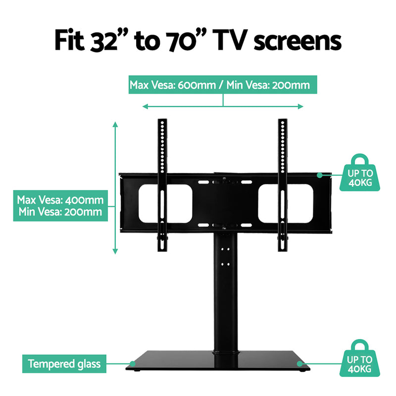 Artiss Table Top TV Swivel Mounted Stand