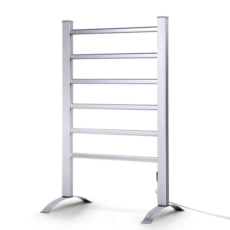 Electric Heated Towel Rail Rails Warmer Rack Aluminium Bar Bathroom