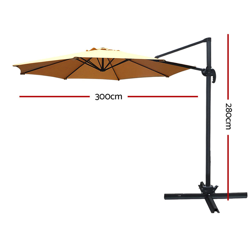 Roma Outdoor Umbrella - Beige