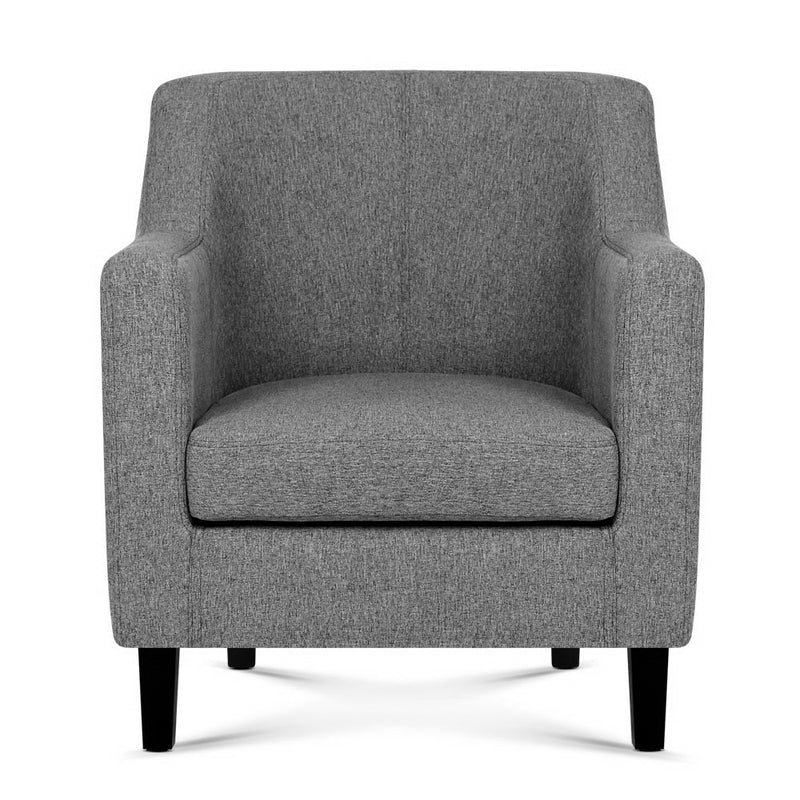 Fabric Dining Armchair - Grey