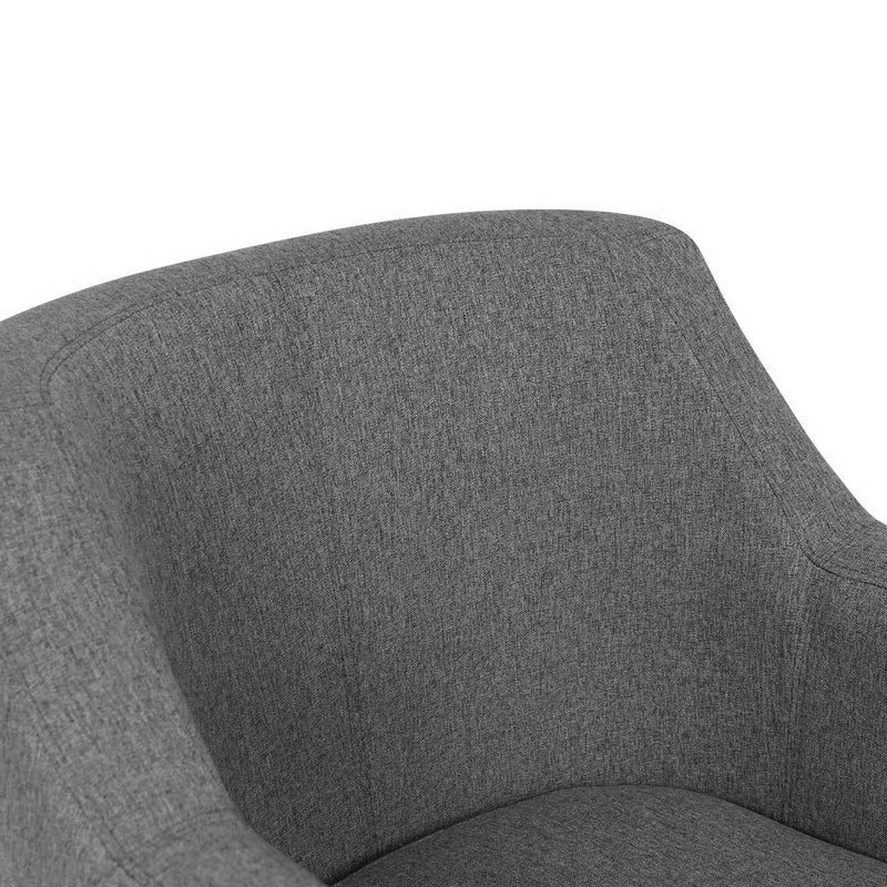 Fabric Dining Armchair - Grey