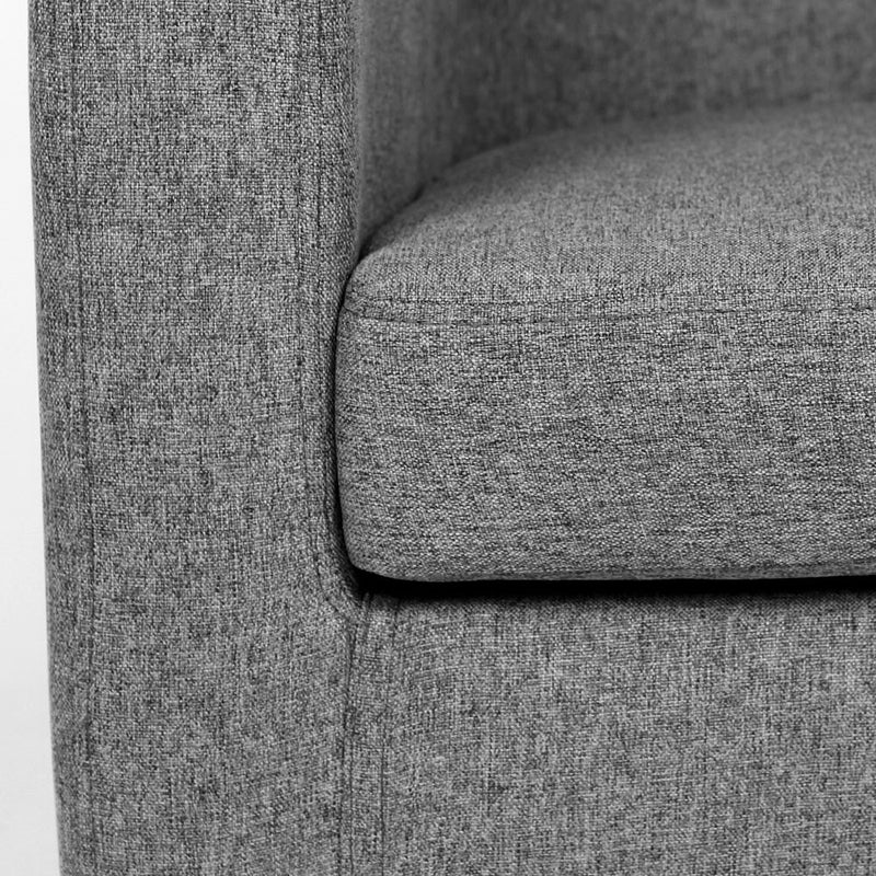 Fabric Dining Armchair - Grey