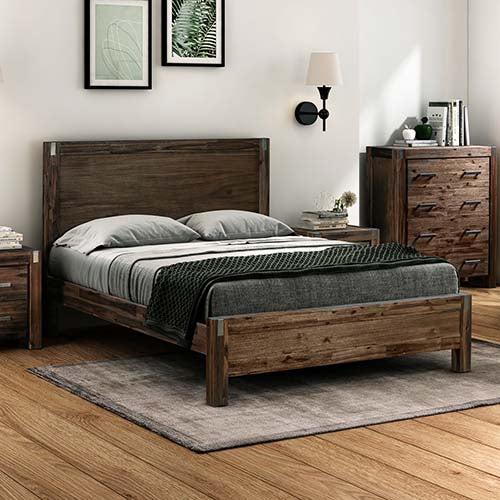 Java Bedframe Queen Size Chocolate