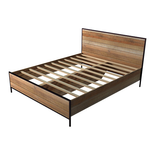 Mascot Queen Size Bed Oak Colour