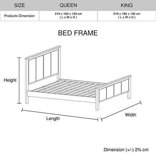 Noe Bedframe King Size