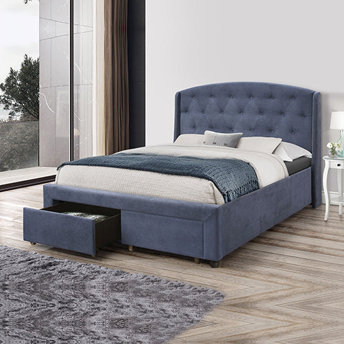 Stella Bedframe King Size Navy Blue