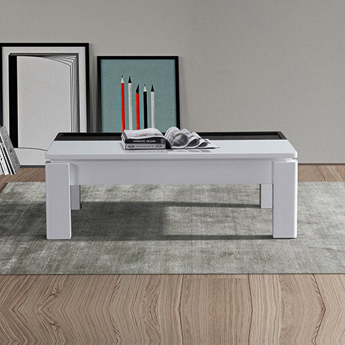 Grandora Coffee Table Black & White Glossy Colour