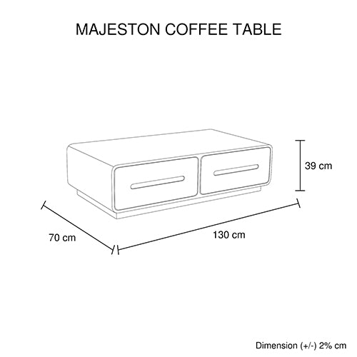 Majeston Coffee Table White Colour