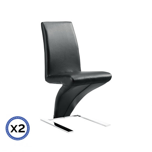 2 X Z Chair Black Colour