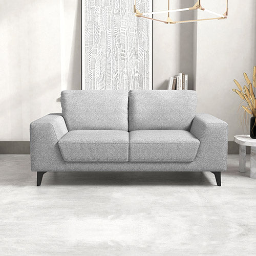 Hopper 2 Seater Fabric Sofa Light Grey Colour