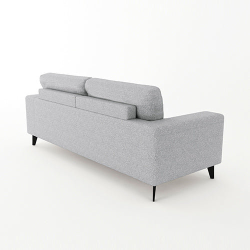 Hopper 2 Seater Fabric Sofa Light Grey Colour