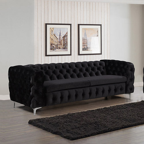 Jacques 3 Seater Black Colour