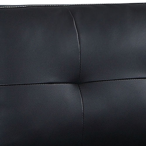 Nikki Sofa Black Colour 2 Seater PU Leather