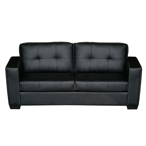 Nikki Sofa Black Colour 3 Seater PU Leather