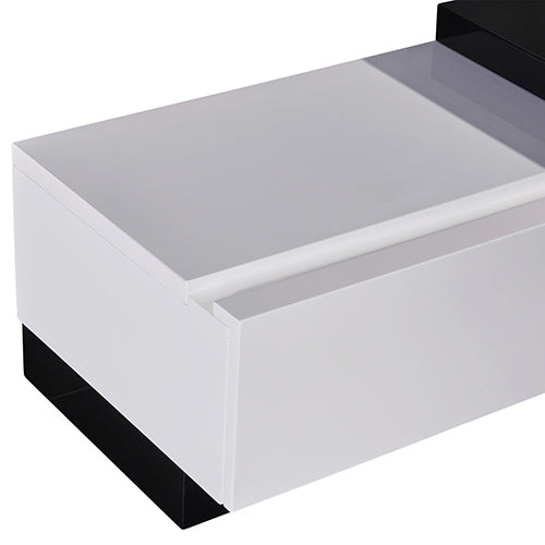 Grandora TV Cabinet Black & White Glossy Colour