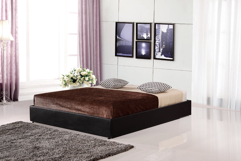 PU Leather Double Bed Ensemble Frame