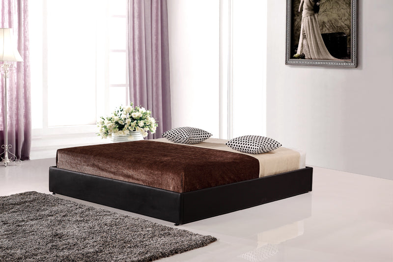 PU Leather King Bed Ensemble Frame