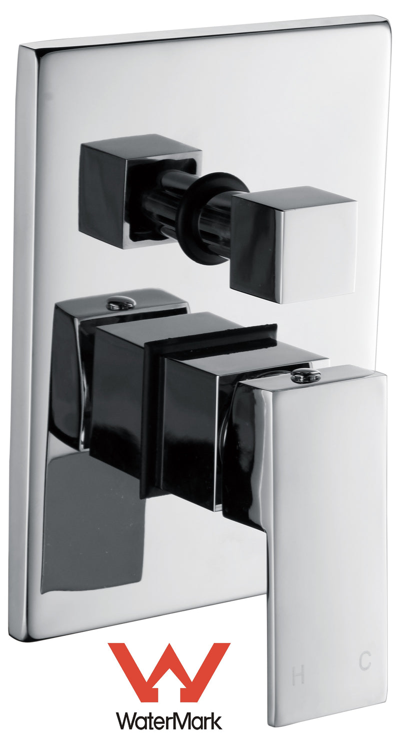 Chrome Bathroom Shower Wall Mixer Diverter w/ WaterMark