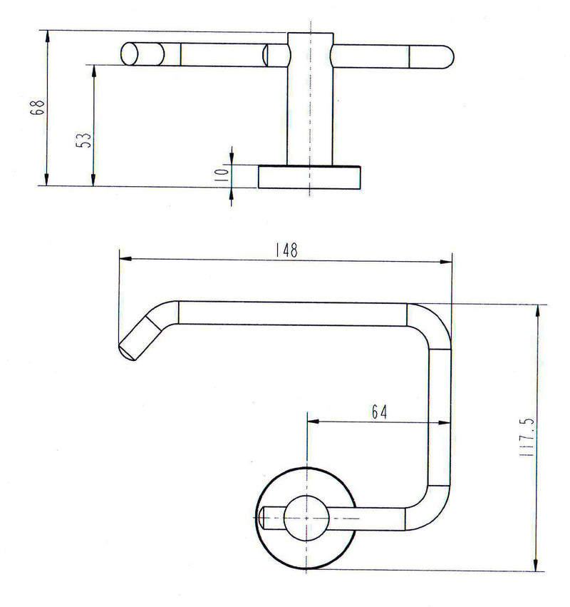 Classic Chrome Toilet Paper Holder Bathroom