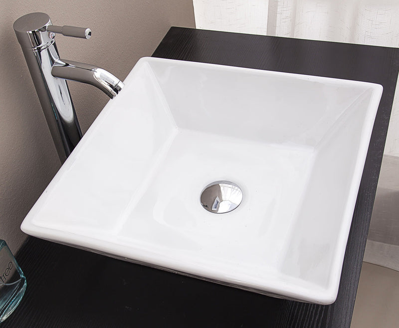 Bathroom Ceramic Rectangular Above Countertop Basin for Vanity