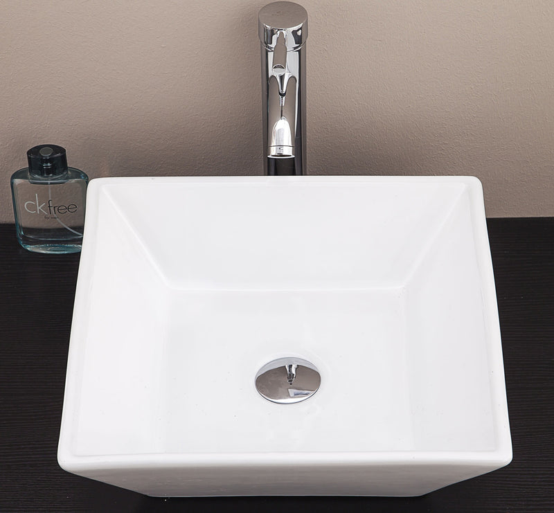 Bathroom Ceramic Rectangular Above Countertop Basin for Vanity