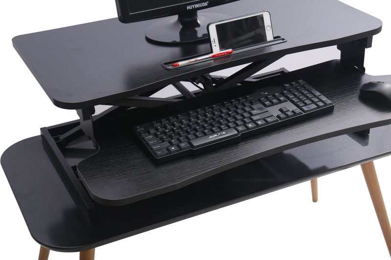 Height Adjustable Standing Desk Riser Sit Stand Desktop Office Computer