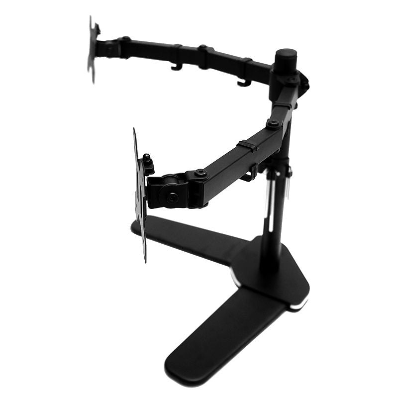 13"-27" Dual Screen Monitor Stand TV Bracket Computer Display Desk Mount Holder