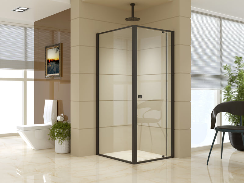 Semi Frameless Shower Screen (74~82)x 195cm & (89~92)x 195cm Side AS/NZS Glass