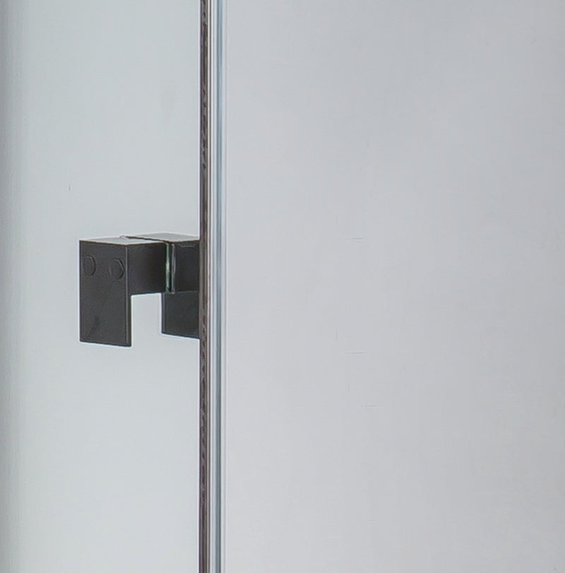 Semi Frameless Shower Screen (98~106)x 195cm & (77~80)x 195cm Side AS/NZS Glass