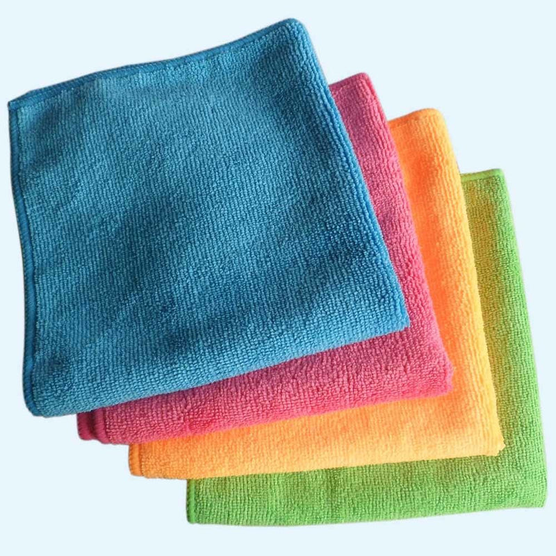 18x Microfibre Cleaning Cloth Microfiber Dish Car Gym Towel Glass 210GSM 40x30cm