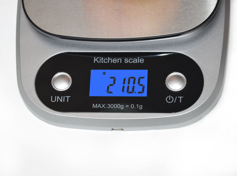 0.1g High Precision Kitchen Scale Rechargable Food Scale Digital 3KG